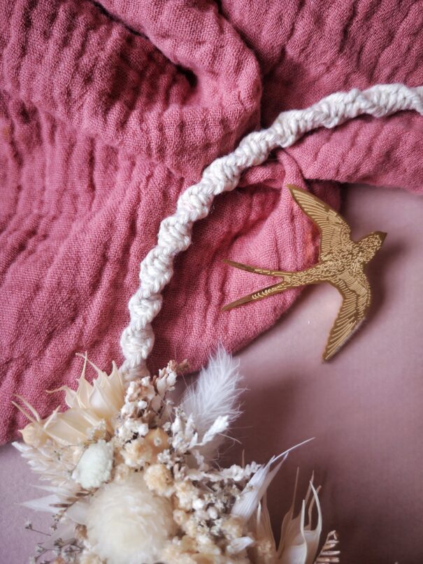 Participer à un atelier DIY - Mini couronne macramé/fleurs séchées et mini bouquet [Acompte] – Image 3